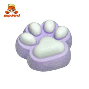 Purple kitten paws - wrapped in furtaba squishy slime squishies tabba squishies kidstoysFood-Grade Silicone Slow-Rising Rebound Squishy Fidget Toys for Stress Relief - Soft Squeeze Toys with Thick Creamy Slime Texture, Handmade Non-Toxic Sensory Toys