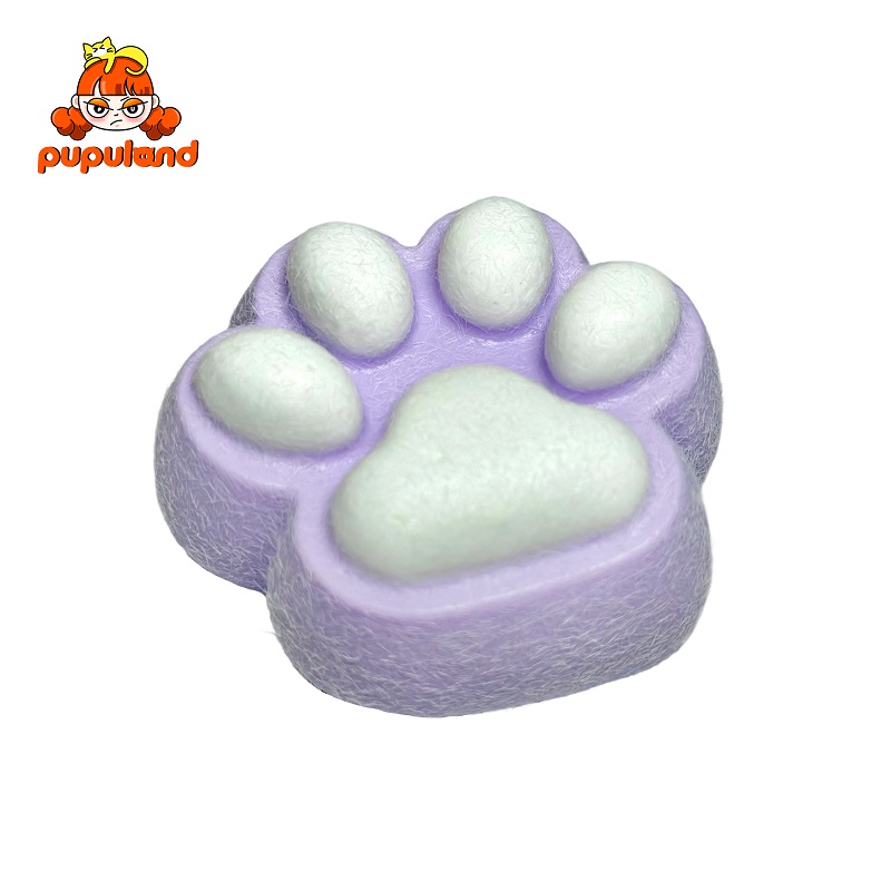 Purple kitten paws - wrapped in furtaba squishy slime squishies tabba squishies kidstoysFood-Grade Silicone Slow-Rising Rebound Squishy Fidget Toys for Stress Relief - Soft Squeeze Toys with Thick Creamy Slime Texture, Handmade Non-Toxic Sensory Toys