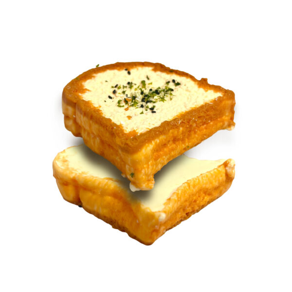 Small Toast Original Flavor Double Layertaba squishy slime squishies tabba squishies kidstoysFood-Grade Silicone Slow-Rising Rebound Squishy Fidget Toys for Stress Relief - Soft Squeeze Toys with Thick Creamy Slime Texture, Handmade Non-Toxic Sensory Toys