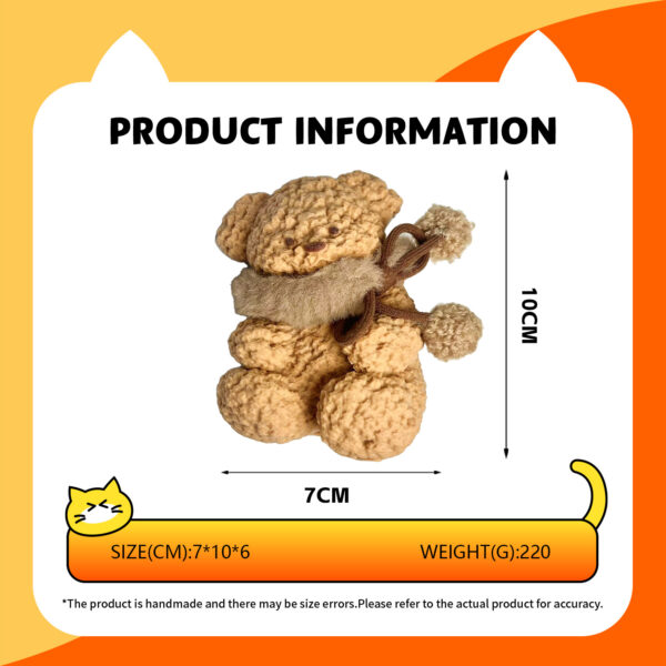 Scar Bear - Browntaba squishy slime squishies tabba squishies kidstoysFood-Grade Silicone Slow-Rising Rebound Squishy Fidget Toys for Stress Relief - Soft Squeeze Toys with Thick Creamy Slime Texture, Handmade Non-Toxic Sensory Toys