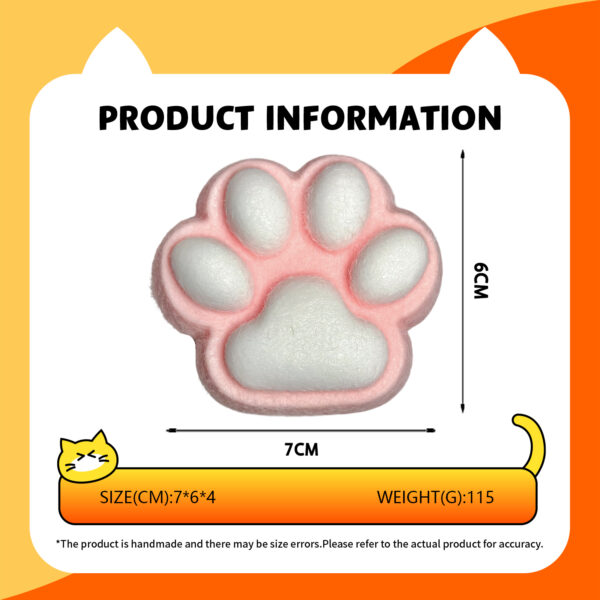 Pink kitten paws - wrapped in furtaba squishy slime squishies tabba squishies kidstoysFood-Grade Silicone Slow-Rising Rebound Squishy Fidget Toys for Stress Relief - Soft Squeeze Toys with Thick Creamy Slime Texture, Handmade Non-Toxic Sensory Toys