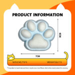 Blue Cat Claw - Wrapped in furtaba squishy slime squishies tabba squishies kidstoysFood-Grade Silicone Slow-Rising Rebound Squishy Fidget Toys for Stress Relief - Soft Squeeze Toys with Thick Creamy Slime Texture, Handmade Non-Toxic Sensory Toys