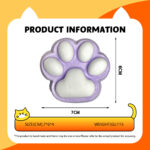 Purple kitten paws - wrapped in furtaba squishy slime squishies tabba squishies kidstoysFood-Grade Silicone Slow-Rising Rebound Squishy Fidget Toys for Stress Relief - Soft Squeeze Toys with Thick Creamy Slime Texture, Handmade Non-Toxic Sensory Toys