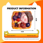 Blueberry Jam Ice Cream Thick Toasttaba squishy slime squishies tabba squishies kidstoysFood-Grade Silicone Slow-Rising Rebound Squishy Fidget Toys for Stress Relief - Soft Squeeze Toys with Thick Creamy Slime Texture, Handmade Non-Toxic Sensory Toys