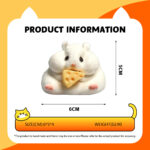 Cheese hamstertaba squishy slime squishies tabba squishies kidstoysFood-Grade Silicone Slow-Rising Rebound Squishy Fidget Toys for Stress Relief - Soft Squeeze Toys with Thick Creamy Slime Texture, Handmade Non-Toxic Sensory Toys