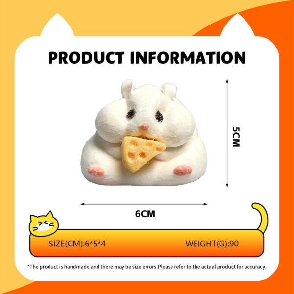 Cheese hamstertaba squishy slime squishies tabba squishies kidstoysFood-Grade Silicone Slow-Rising Rebound Squishy Fidget Toys for Stress Relief - Soft Squeeze Toys with Thick Creamy Slime Texture, Handmade Non-Toxic Sensory Toys