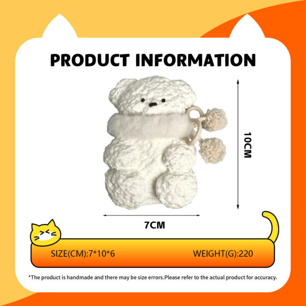 Scar Bear - Whitetaba squishy slime squishies tabba squishies kidstoysFood-Grade Silicone Slow-Rising Rebound Squishy Fidget Toys for Stress Relief - Soft Squeeze Toys with Thick Creamy Slime Texture, Handmade Non-Toxic Sensory Toys