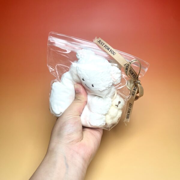 Scar Bear - Whitetaba squishy slime squishies tabba squishies kidstoysFood-Grade Silicone Slow-Rising Rebound Squishy Fidget Toys for Stress Relief - Soft Squeeze Toys with Thick Creamy Slime Texture, Handmade Non-Toxic Sensory Toys