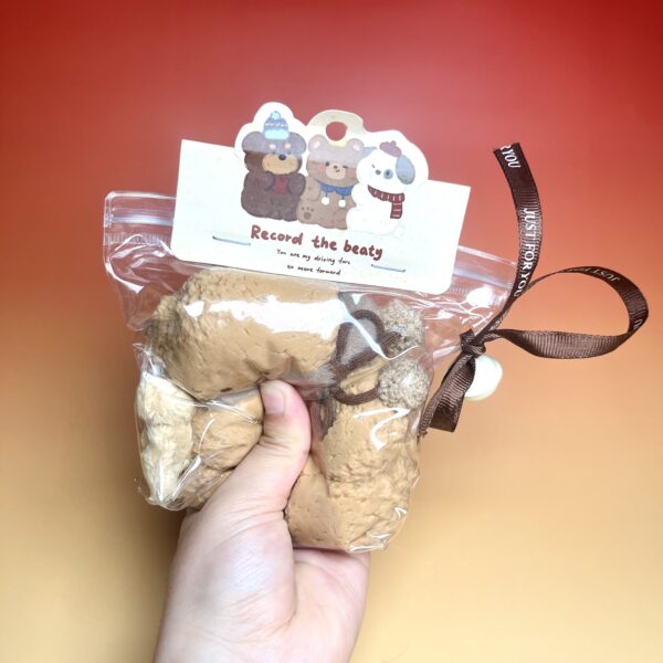 Scar Bear - Browntaba squishy slime squishies tabba squishies kidstoysFood-Grade Silicone Slow-Rising Rebound Squishy Fidget Toys for Stress Relief - Soft Squeeze Toys with Thick Creamy Slime Texture, Handmade Non-Toxic Sensory Toys