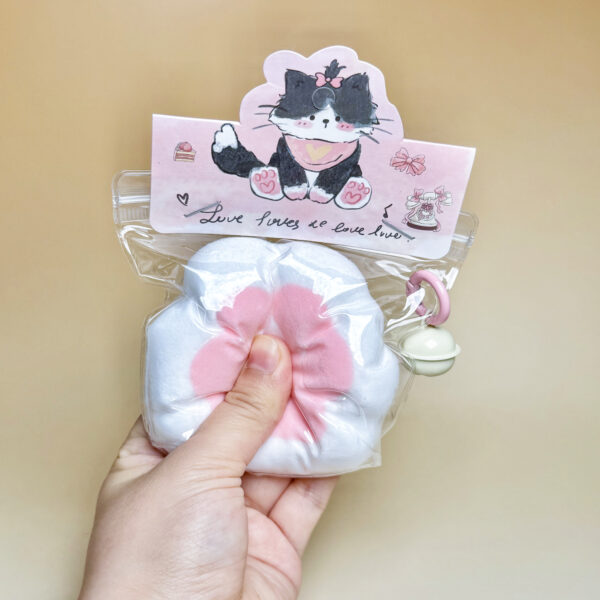 white kitten paws - wrapped in furtaba squishy slime squishies tabba squishies kidstoysFood-Grade Silicone Slow-Rising Rebound Squishy Fidget Toys for Stress Relief - Soft Squeeze Toys with Thick Creamy Slime Texture, Handmade Non-Toxic Sensory Toys