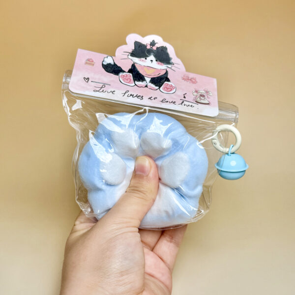 Blue Cat Claw - Wrapped in furtaba squishy slime squishies tabba squishies kidstoysFood-Grade Silicone Slow-Rising Rebound Squishy Fidget Toys for Stress Relief - Soft Squeeze Toys with Thick Creamy Slime Texture, Handmade Non-Toxic Sensory Toys