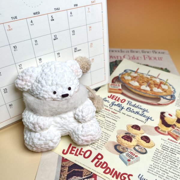 Scar Bear - Whitetaba squishy slime squishies tabba squishies kidstoysFood-Grade Silicone Slow-Rising Rebound Squishy Fidget Toys for Stress Relief - Soft Squeeze Toys with Thick Creamy Slime Texture, Handmade Non-Toxic Sensory Toys