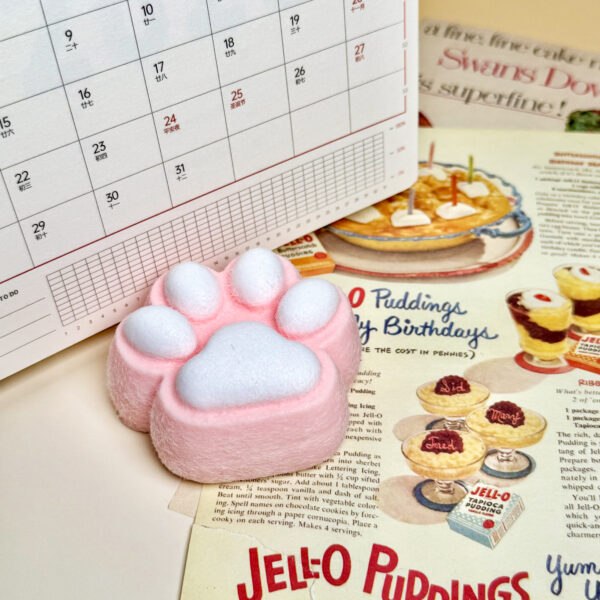 Pink kitten paws - wrapped in furtaba squishy slime squishies tabba squishies kidstoysFood-Grade Silicone Slow-Rising Rebound Squishy Fidget Toys for Stress Relief - Soft Squeeze Toys with Thick Creamy Slime Texture, Handmade Non-Toxic Sensory Toys