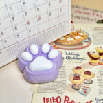 Purple kitten paws - wrapped in furtaba squishy slime squishies tabba squishies kidstoysFood-Grade Silicone Slow-Rising Rebound Squishy Fidget Toys for Stress Relief - Soft Squeeze Toys with Thick Creamy Slime Texture, Handmade Non-Toxic Sensory Toys