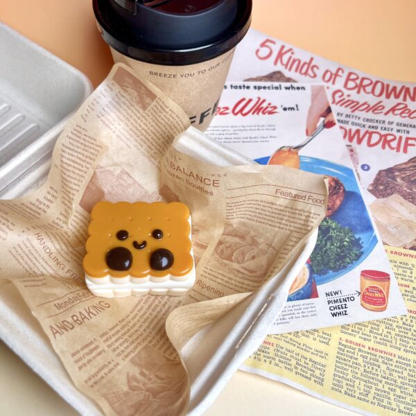 Cookie Man taba squishy slime squishies tabba squishies kidstoys食品级硅胶慢回弹软胶玩具，缓解压力 - 柔软挤压玩具，质地浓稠顺滑，手工制作，无毒感官玩具