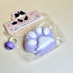 Purple kitten paws - wrapped in furtaba squishy slime squishies tabba squishies kidstoysFood-Grade Silicone Slow-Rising Rebound Squishy Fidget Toys for Stress Relief - Soft Squeeze Toys with Thick Creamy Slime Texture, Handmade Non-Toxic Sensory Toys