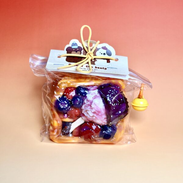 Blueberry Jam Ice Cream Thick Toasttaba squishy slime squishies tabba squishies kidstoysFood-Grade Silicone Slow-Rising Rebound Squishy Fidget Toys for Stress Relief - Soft Squeeze Toys with Thick Creamy Slime Texture, Handmade Non-Toxic Sensory Toys