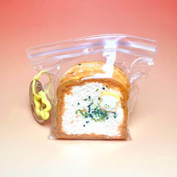 Small Toast Original Flavor Double Layertaba squishy slime squishies tabba squishies kidstoysFood-Grade Silicone Slow-Rising Rebound Squishy Fidget Toys for Stress Relief - Soft Squeeze Toys with Thick Creamy Slime Texture, Handmade Non-Toxic Sensory Toys