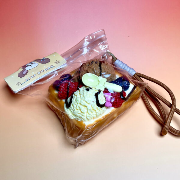 Ice Cream Double Scoop Toasttaba squishy slime squishies tabba squishies kidstoysFood-Grade Silicone Slow-Rising Rebound Squishy Fidget Toys for Stress Relief - Soft Squeeze Toys with Thick Creamy Slime Texture, Handmade Non-Toxic Sensory Toys