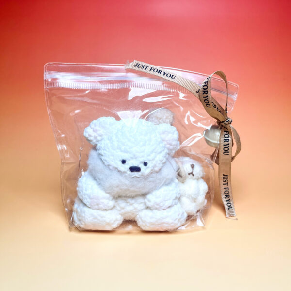 Scar Bear - Whitetaba squishy slime squishies tabba squishies kidstoysFood-Grade Silicone Slow-Rising Rebound Squishy Fidget Toys for Stress Relief - Soft Squeeze Toys with Thick Creamy Slime Texture, Handmade Non-Toxic Sensory Toys