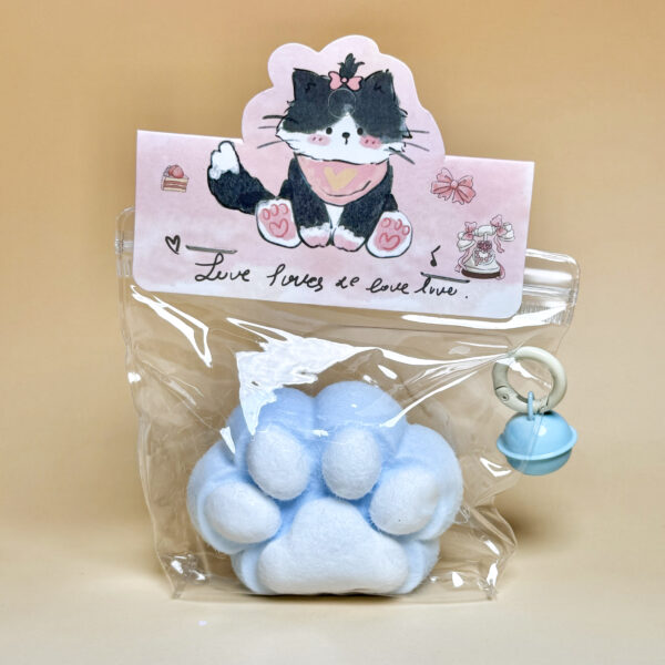 Blue Cat Claw - Wrapped in furtaba squishy slime squishies tabba squishies kidstoysFood-Grade Silicone Slow-Rising Rebound Squishy Fidget Toys for Stress Relief - Soft Squeeze Toys with Thick Creamy Slime Texture, Handmade Non-Toxic Sensory Toys