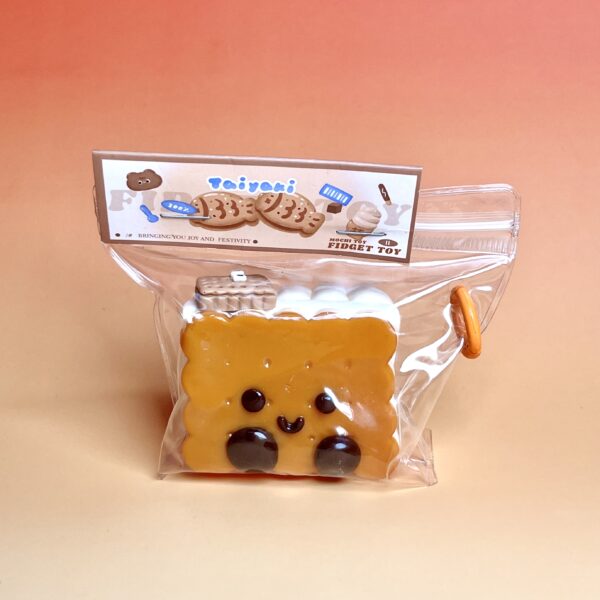 Cookie Man taba squishy slime squishies tabba squishies kidstoys食品级硅胶慢回弹软胶玩具，缓解压力 - 柔软挤压玩具，质地浓稠顺滑，手工制作，无毒感官玩具