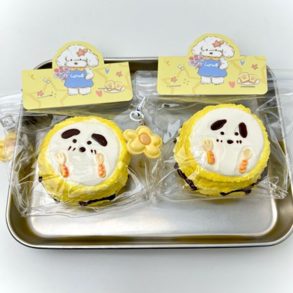 4【퍼피 빵 시리즈】모방 식품 스퀴시 슬라임, 식품급 실리콘 소재로 수제 제작한 안전 무독한 스트레스 해소 장난감입니다. 손 근육 단련하고 정신적 스트레스를 완화해 드릴 뿐만 아니라 세탁 가능하며, 40000원 구매 시 무료 배송해 드립니다.